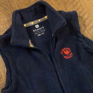 Primrose Fleece Vest YXS Navy Blue